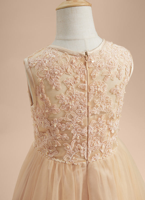 Robe Cérémonie Lueur De Pêche - gallery 3