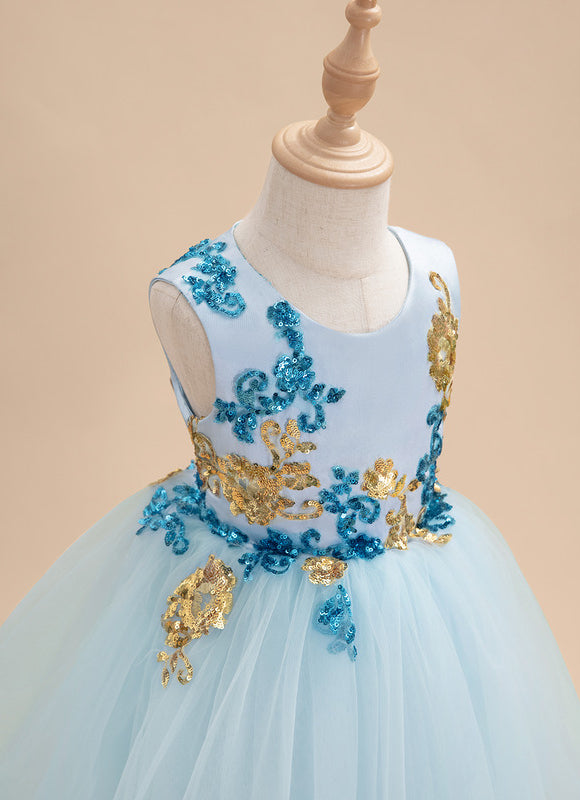 Robe Cérémonie Tulle Aqua - gallery 6