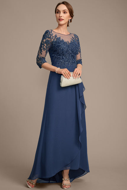 Robe Cérémonie Élégance Marine Scintillante - gallery 4