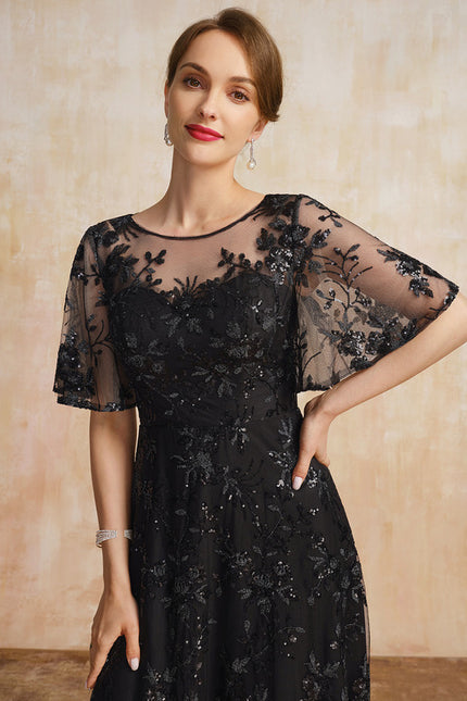 Robe Cérémonie Noire Élégante - gallery 2