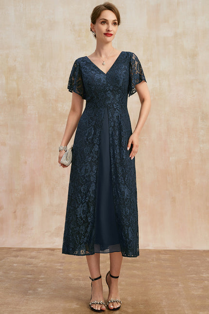 Robe Cérémonie Dentelle Marine - gallery 3