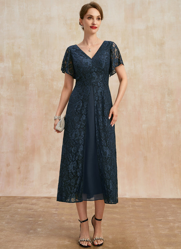 Robe Cérémonie Dentelle Marine - gallery 3
