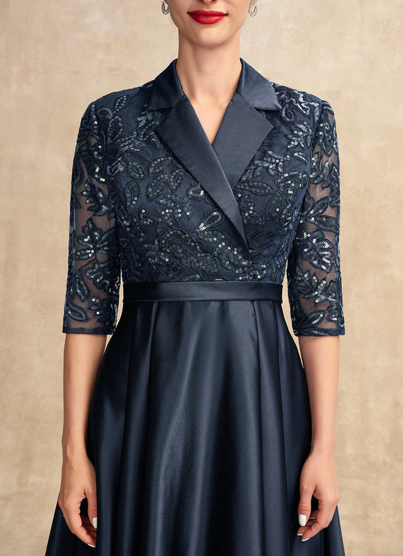 Robe Cérémonie Satinée Nuit - gallery 1