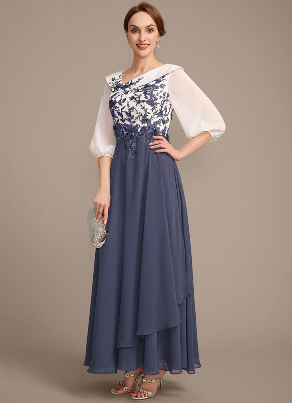 Robe Cérémonie Asymétrique Brodée - gallery 3