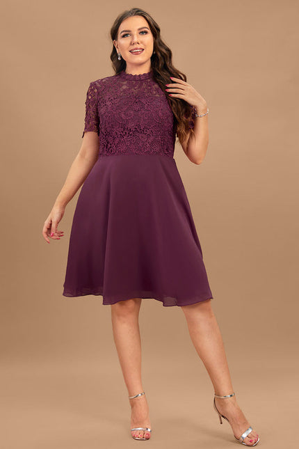 Robe Cérémonie Violet Élégant - gallery 9