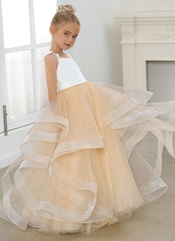 Robe Cérémonie Tulle Dorée - gallery 6