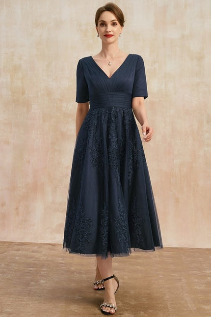 Robe Cérémonie Marine Élégante - gallery 1