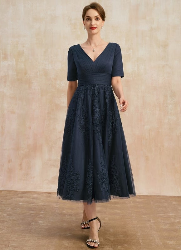 Robe Cérémonie Marine Élégante - gallery 1