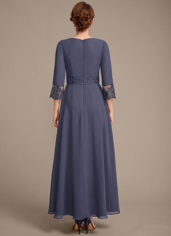 Robe Cérémonie Longue Élégante Bleu - gallery 3
