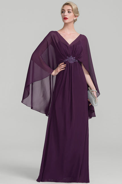Robe Cérémonie Violette Fluide