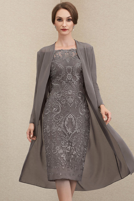 Robe Cérémonie Gala Chic Argenté