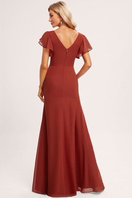 Robe Cérémonie Longue Volants Rose - gallery 3