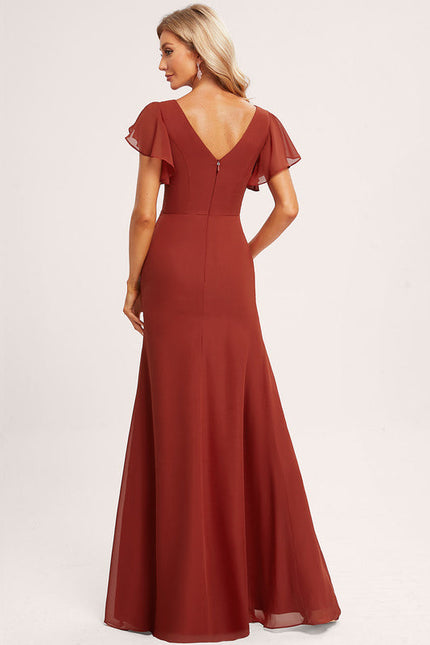 Robe Cérémonie Longue Volants Rose - gallery 3