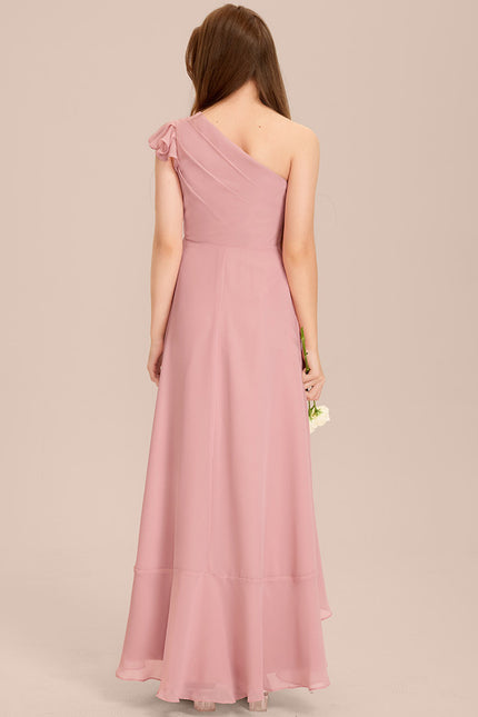 Robe Cérémonie Asymétrique Mousseline Junior - gallery 3