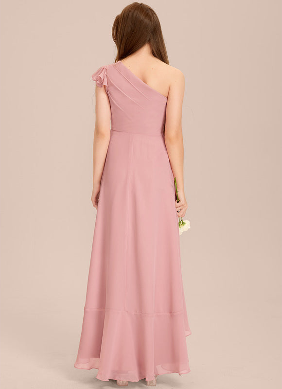 Robe Cérémonie Asymétrique Mousseline Junior - gallery 3