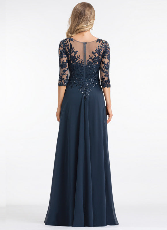 Robe Cérémonie Longue Bleu Royal - gallery 2
