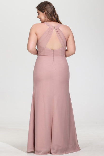 Robe Cérémonie Longue Volants Rose - gallery 8