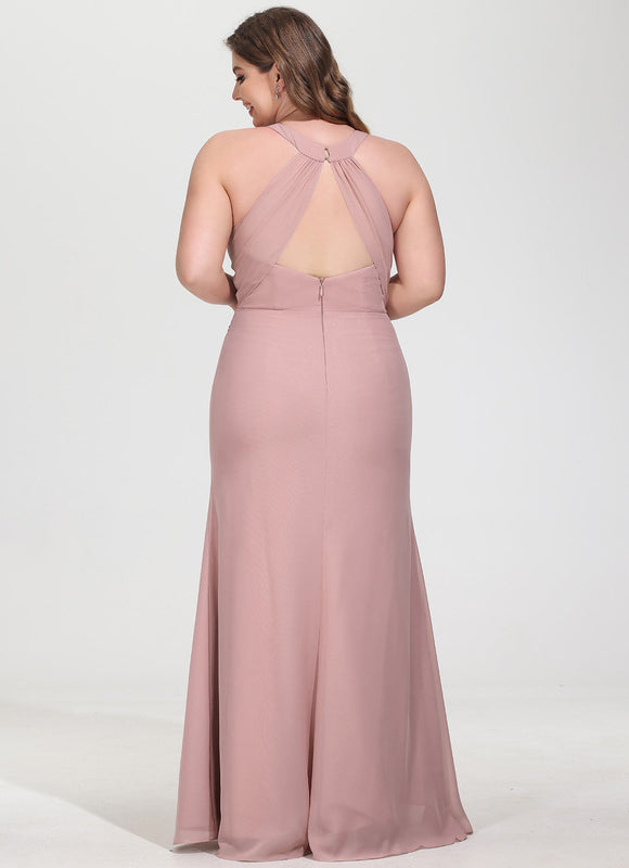 Robe Cérémonie Longue Volants Rose - gallery 8