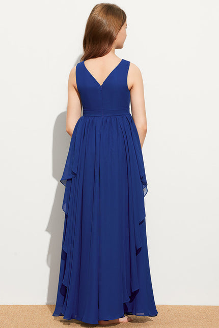 Robe Cérémonie Mousseline Bleu Pastel - gallery 4