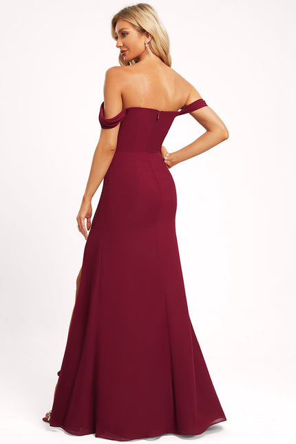 Robe Cérémonie Mousseline Vert Profond - gallery 5