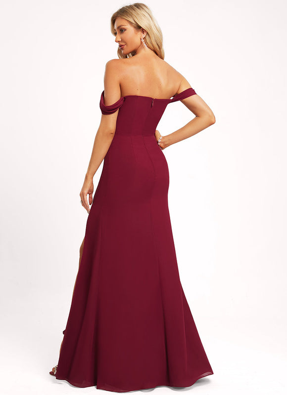 Robe Cérémonie Mousseline Vert Profond - gallery 5