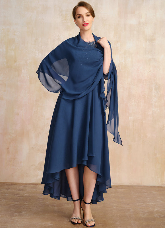 Robe Cérémonie En Dentelle Marine - gallery 3