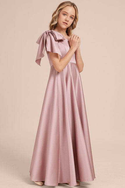 Robe Cérémonie Asymétrique Rose - gallery 6