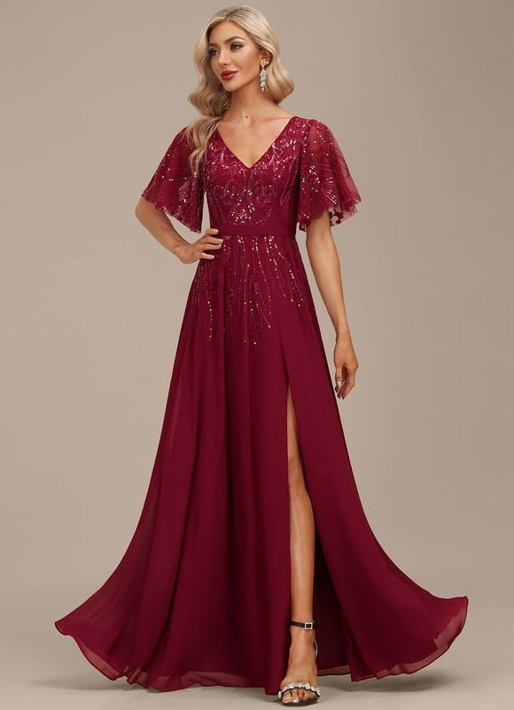 Robe Cérémonie Longue Bleu Royal