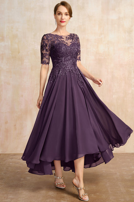 Robe Cérémonie En Dentelle Marine