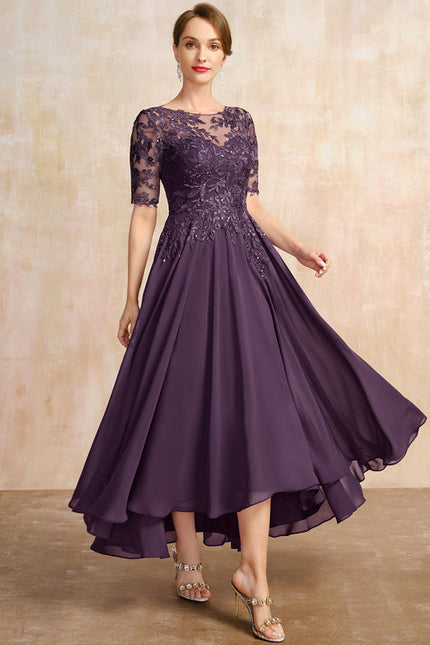 Robe Cérémonie En Dentelle Marine
