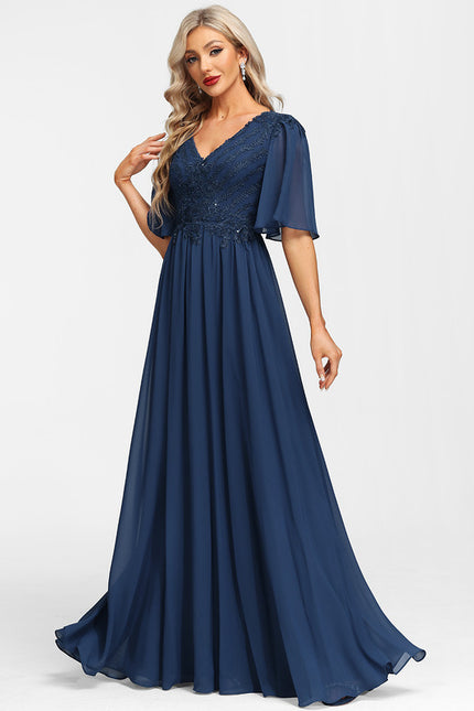 Robe Cérémonie Longue Bleu Royal - gallery 1