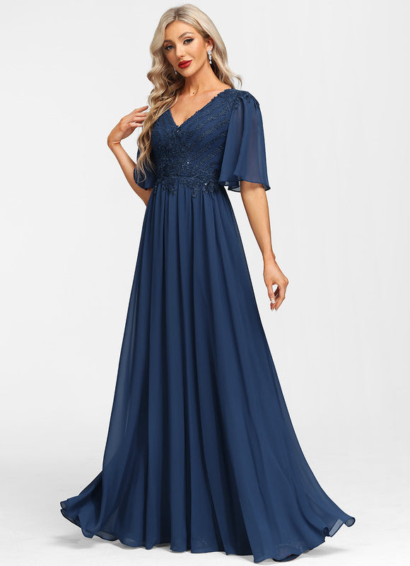 Robe Cérémonie Longue Bleu Royal - gallery 1