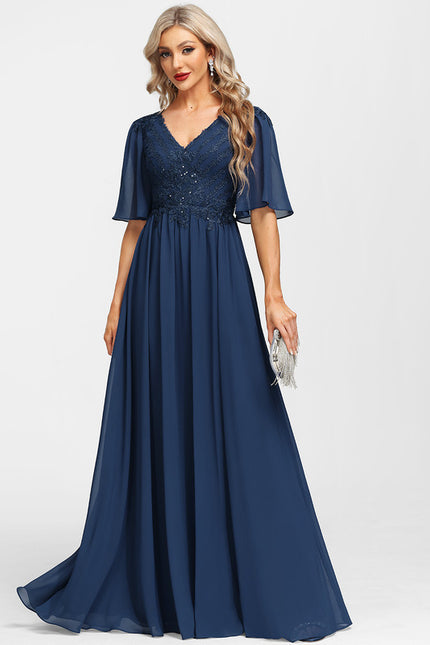 Robe Cérémonie Longue Bleu Royal - gallery 2