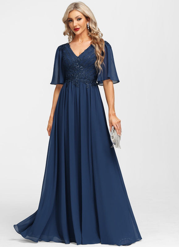 Robe Cérémonie Longue Bleu Royal - gallery 2