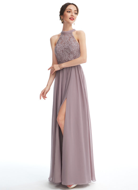 Robe Cérémonie Drapé Lavande - gallery 1