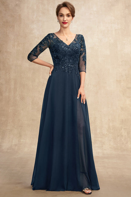 Robe Cérémonie Longue Bleu Royal