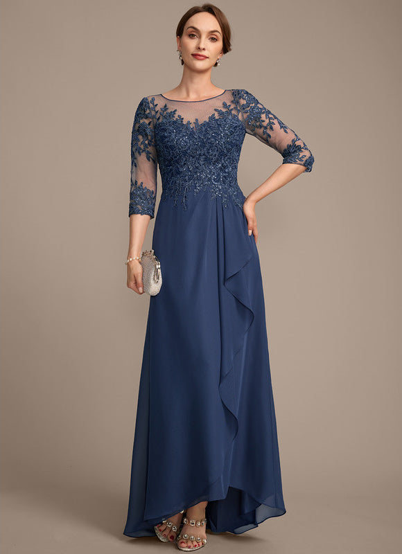 Robe Cérémonie Élégance Marine Scintillante