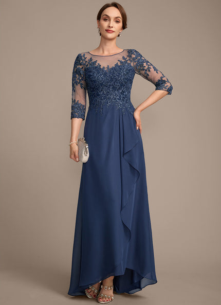 Robe Cérémonie Élégance Marine Scintillante