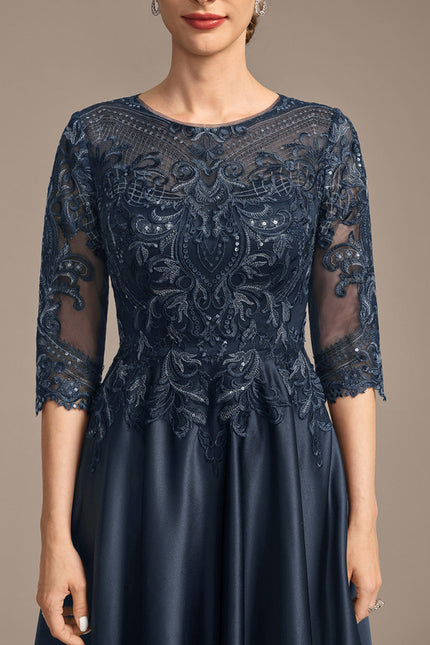 Robe Cérémonie Mère Élégante Satin - gallery 7