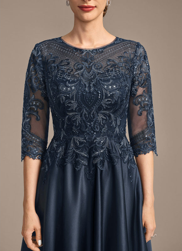 Robe Cérémonie Mère Élégante Satin - gallery 7