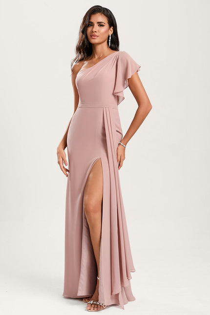 Robe Cérémonie Asymétrique Fluide - gallery 1