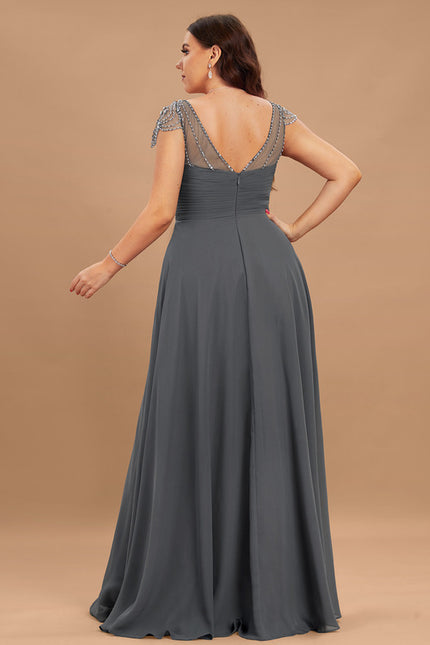 Robe Cérémonie Mousseline Charbon - gallery 6