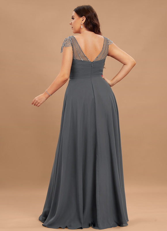 Robe Cérémonie Mousseline Charbon - gallery 6
