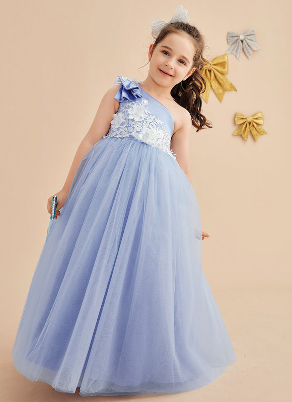 Robe Cérémonie Bleu Pastel Élégant - gallery 2