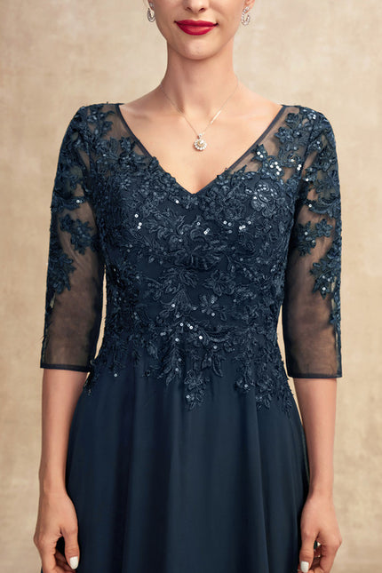Robe Cérémonie Longue Bleu Royal - gallery 4
