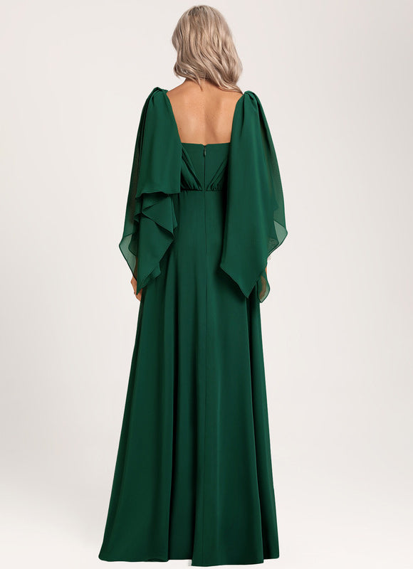 Robe Cérémonie Chic Émeraude Flottante - gallery 4