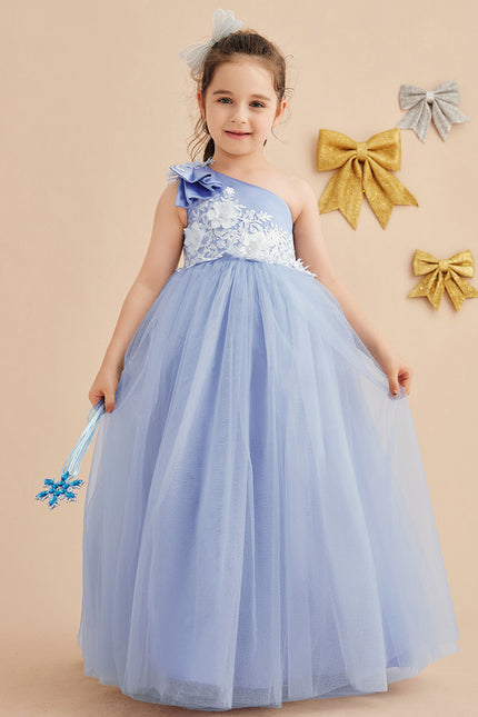 Robe Cérémonie Bleu Pastel Élégant - gallery 8