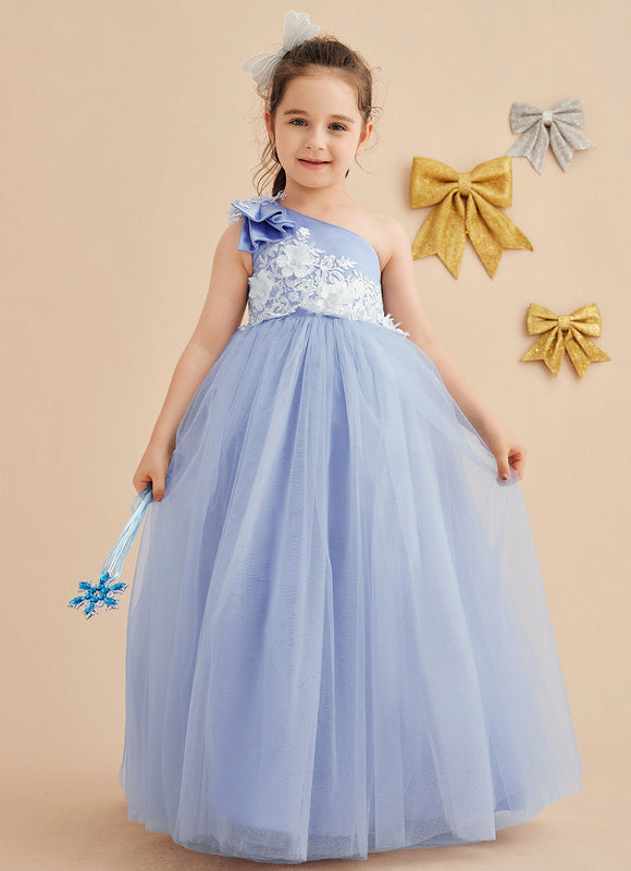 Robe Cérémonie Bleu Pastel Élégant - gallery 8
