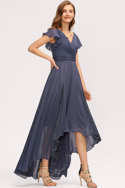 Robe Cérémonie Dentelle Asymétrique - gallery 2