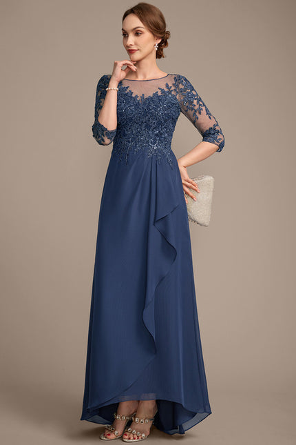 Robe Cérémonie Élégance Marine Scintillante - gallery 3